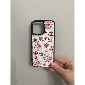 Floral Phone Case iPhone 14 Pro Max OS White Pink Purple Botanical Matte Bumper